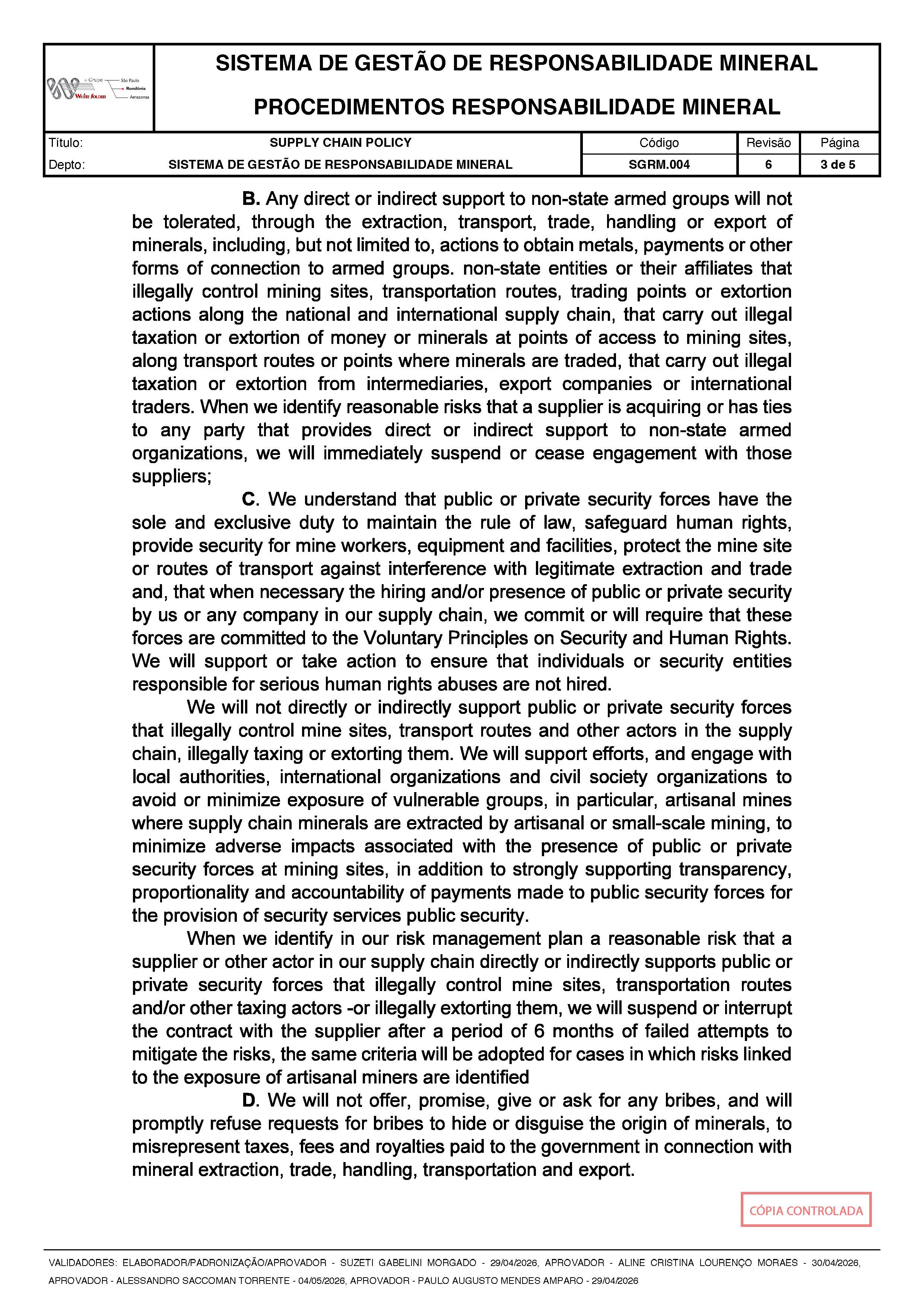 SGRM.004 - Supply Chain Policy - REV.006 - (EN) assinada_Página_3